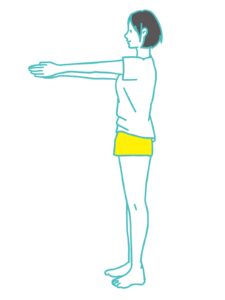 前へならえ