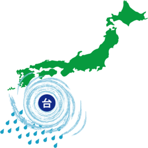 台風の天気図