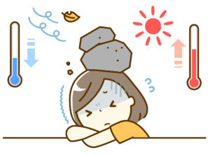 寒暖差と自律神経の関係のイメージ